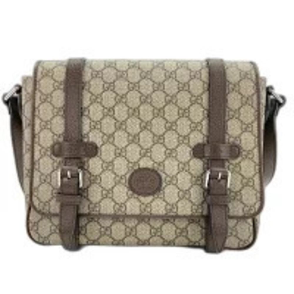 Gucci Interlocking G Shoulder Bag Beige Cream